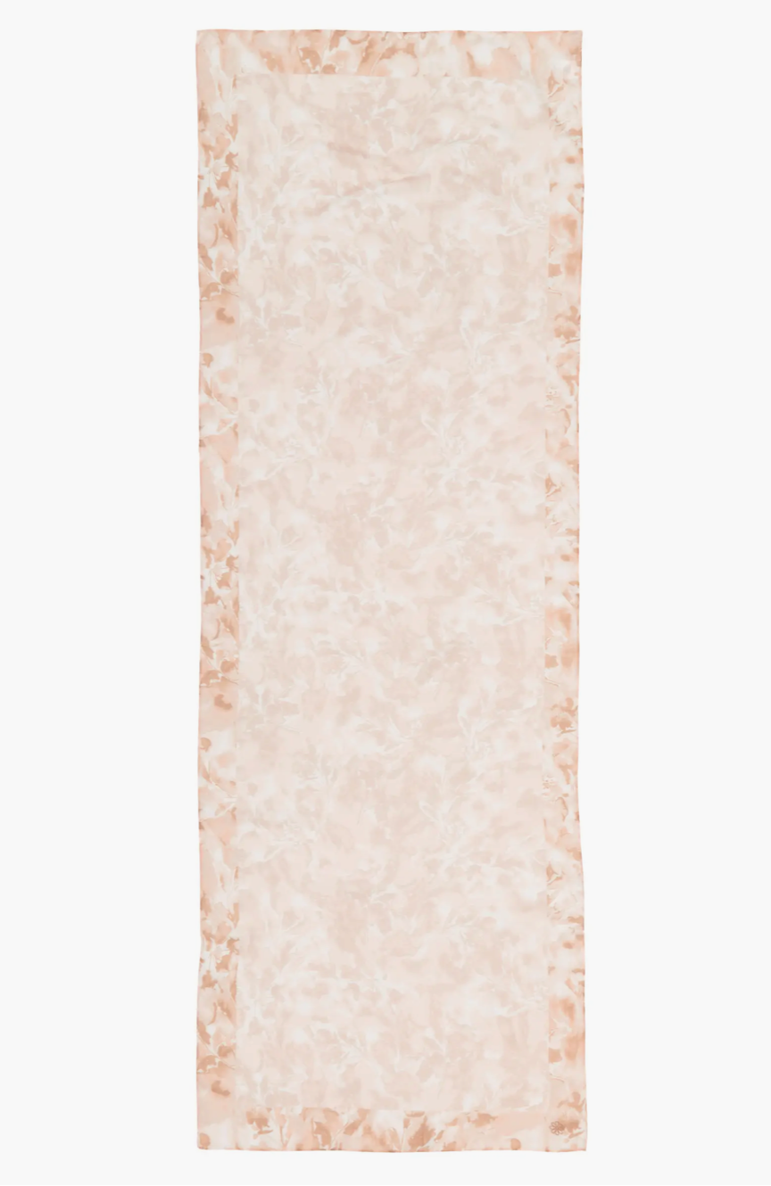 Peach Breeze | Silk & Cotton Long Scarf