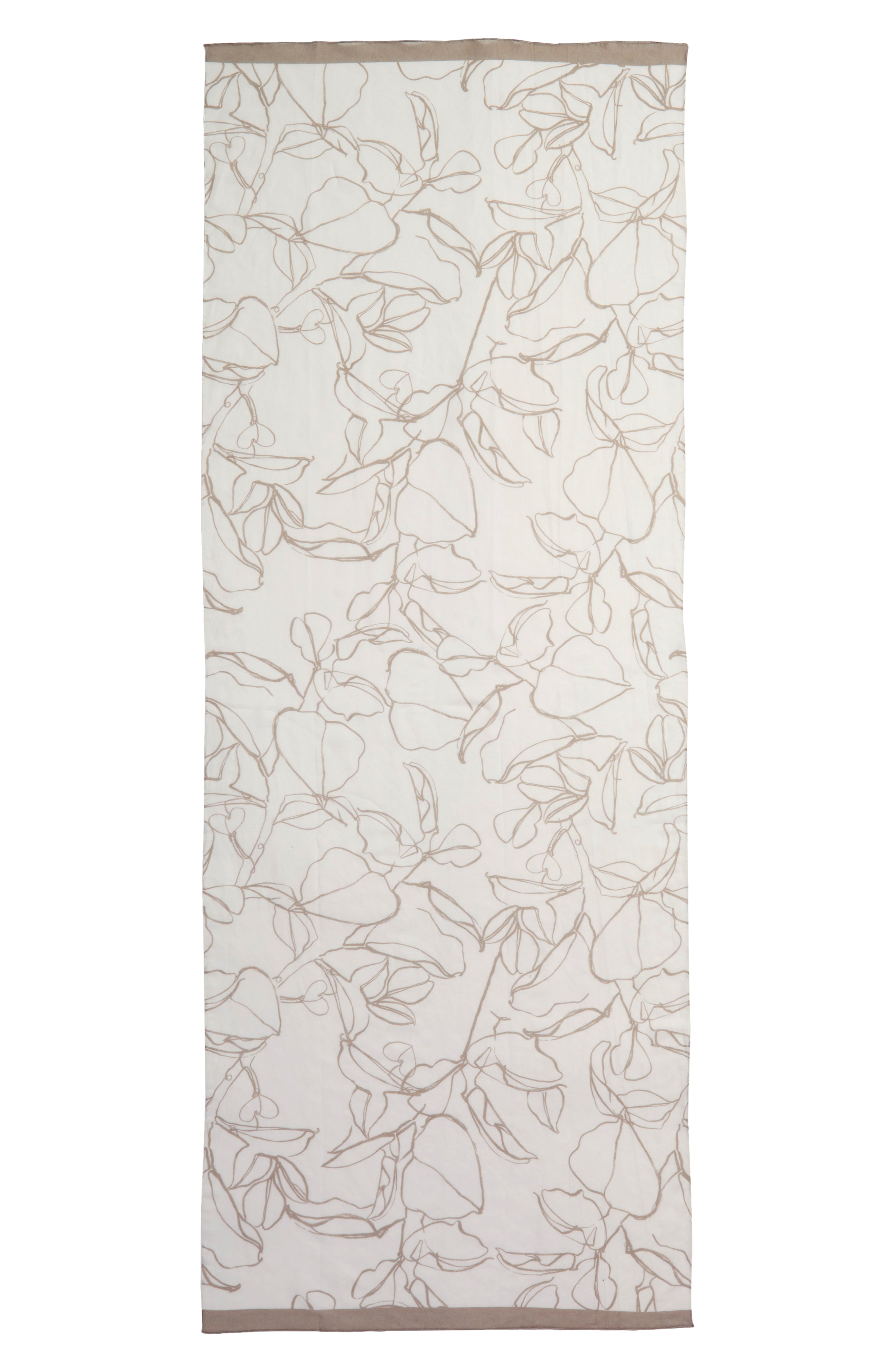 Ivory Floral Stroke | Organic Cotton and Silk